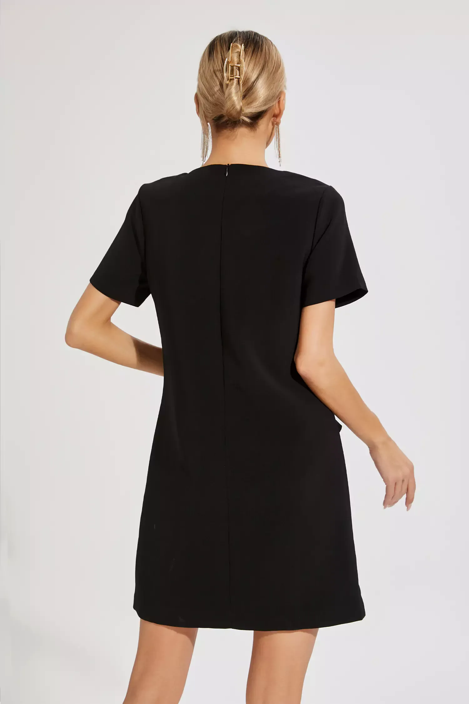 Zendaya Black Rose Mini Dress Zendaya Black Rose Mini Dress