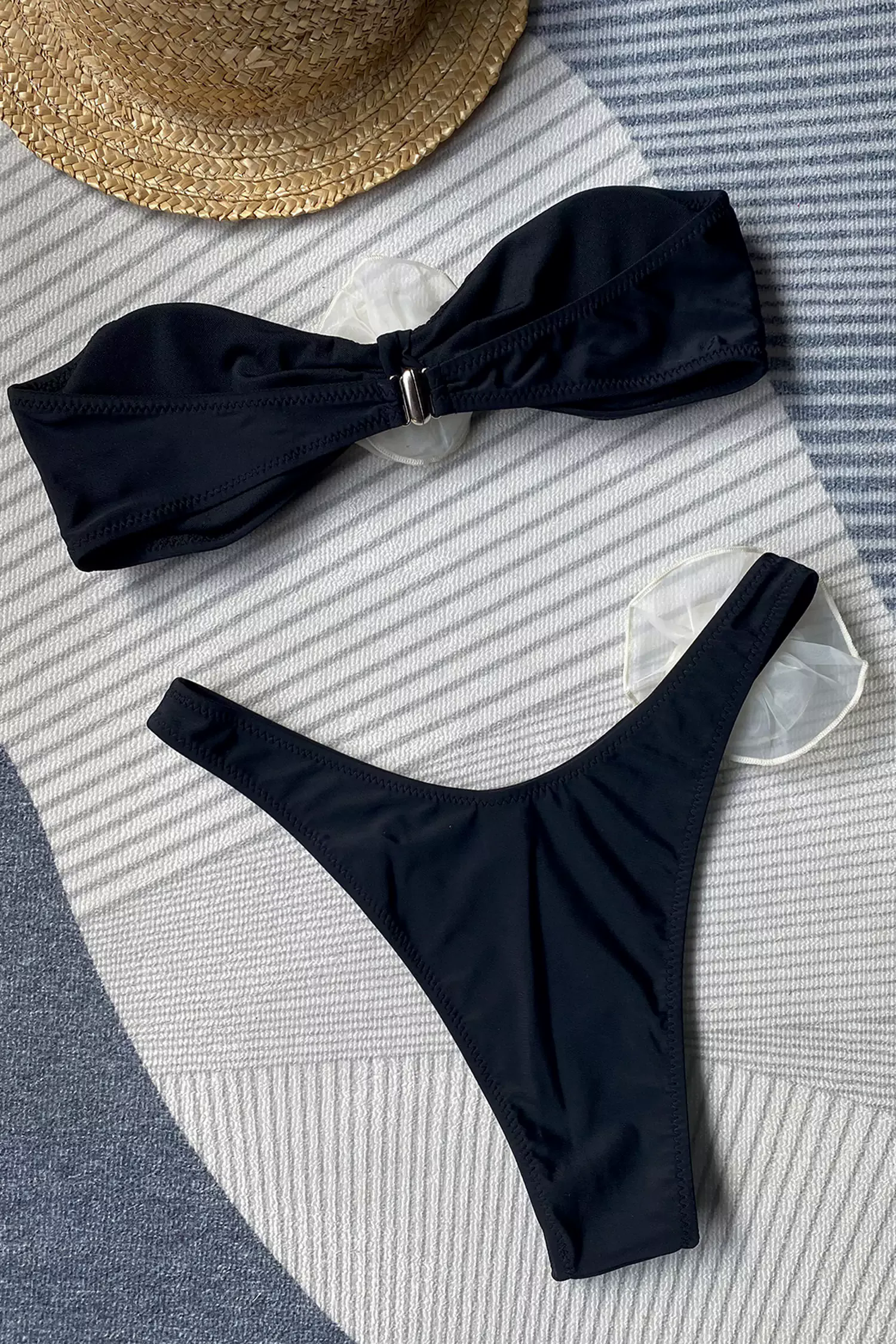 Austyn Black Rose Bustier Bikini Austyn Black Rose Bustier Bikini