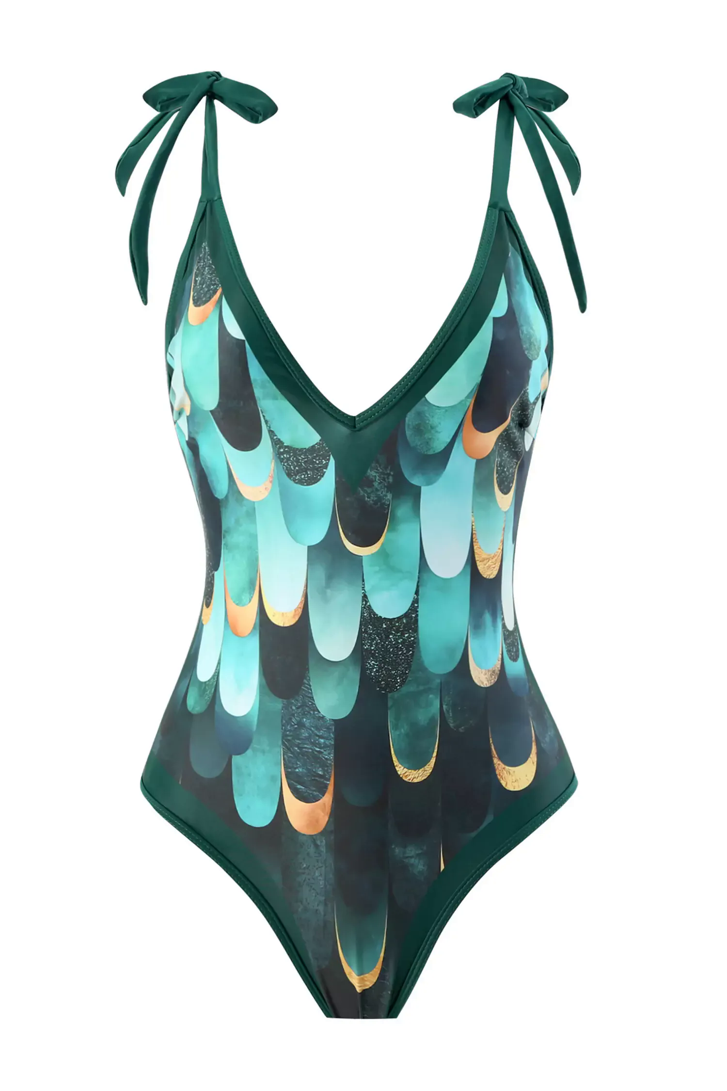 Avalynn Green One Piece Swimwear Avalynn Green One Piece Swimwear