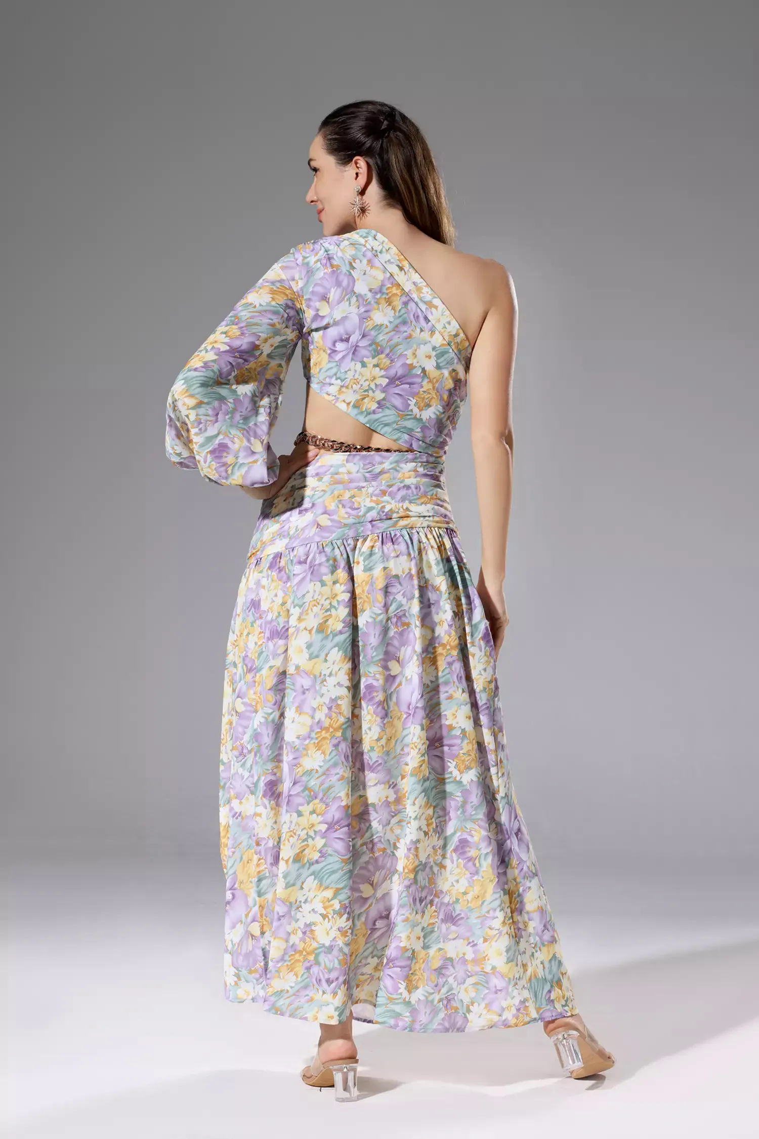 Madilyn Purple Floral Dress