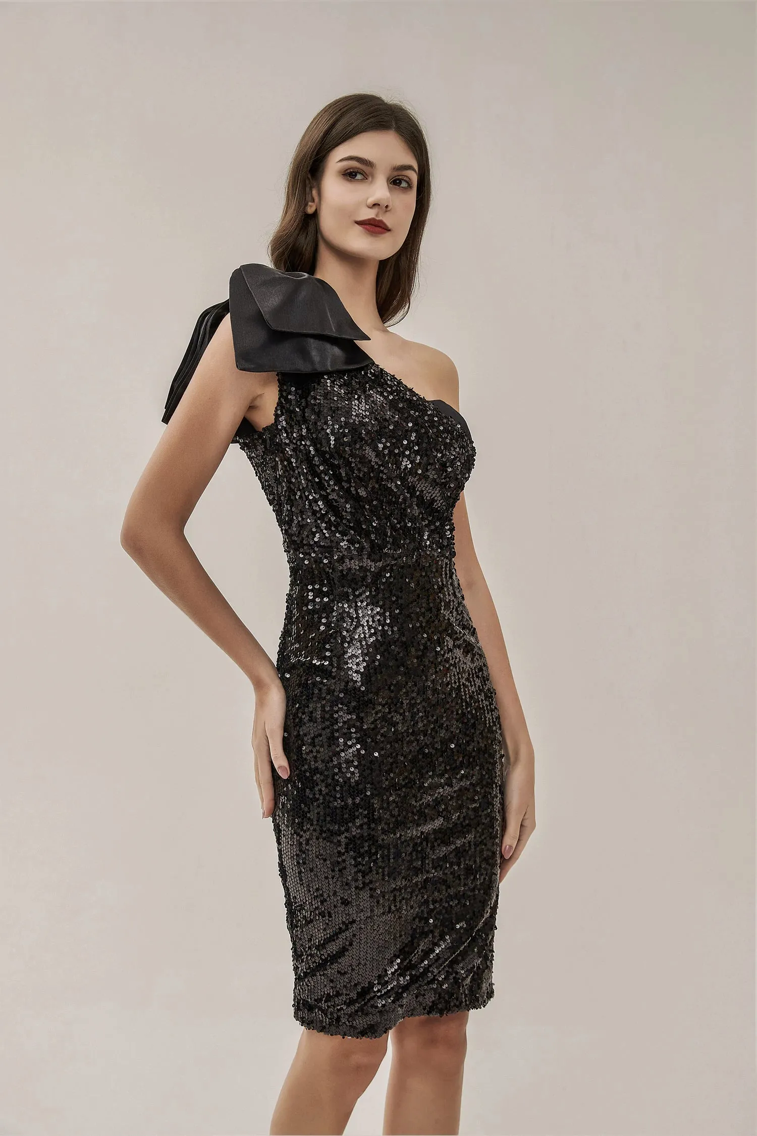 Amari Black Sequin Dress Amari Black Sequin Dress