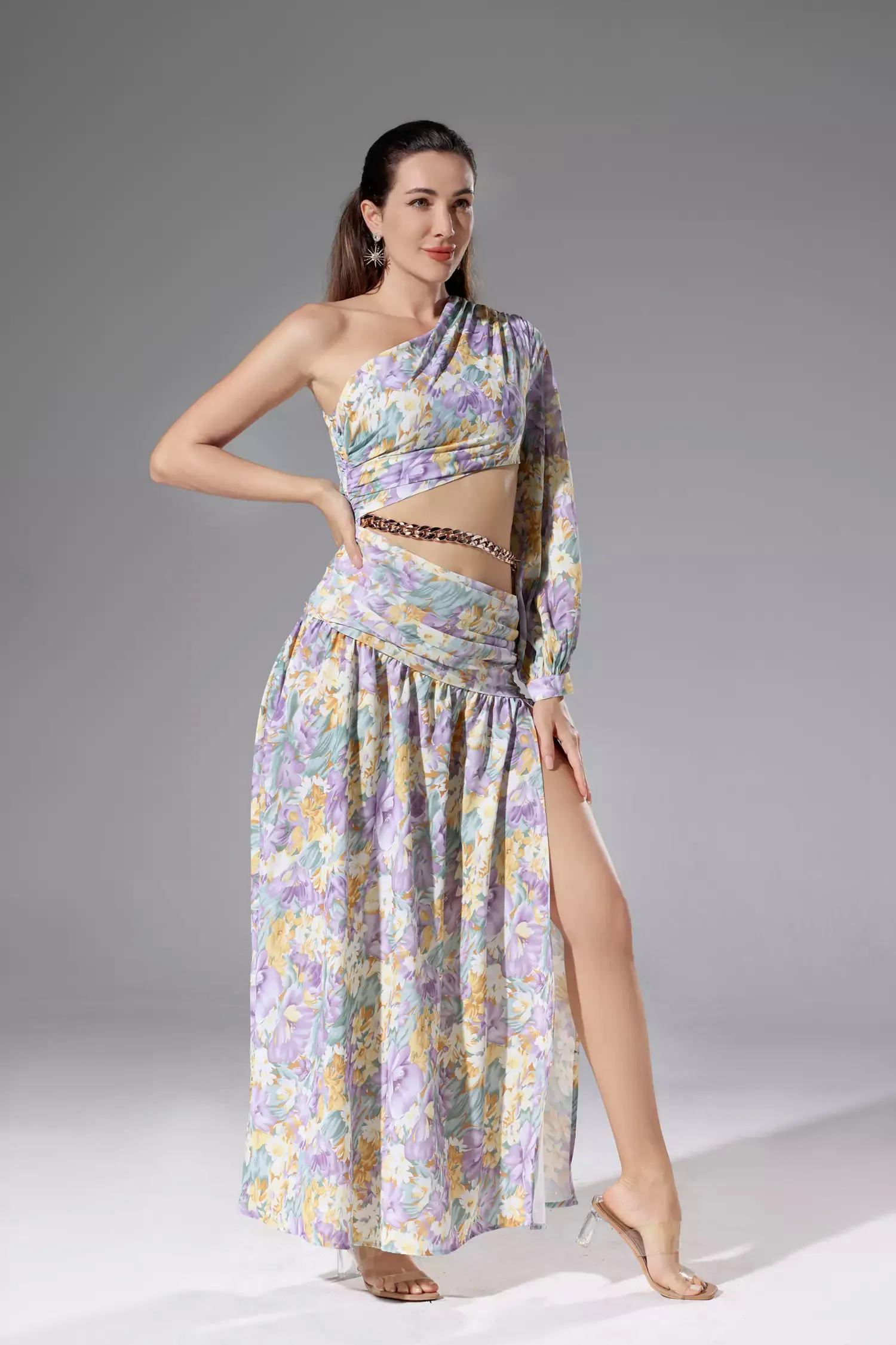 Madilyn Purple Floral Dress