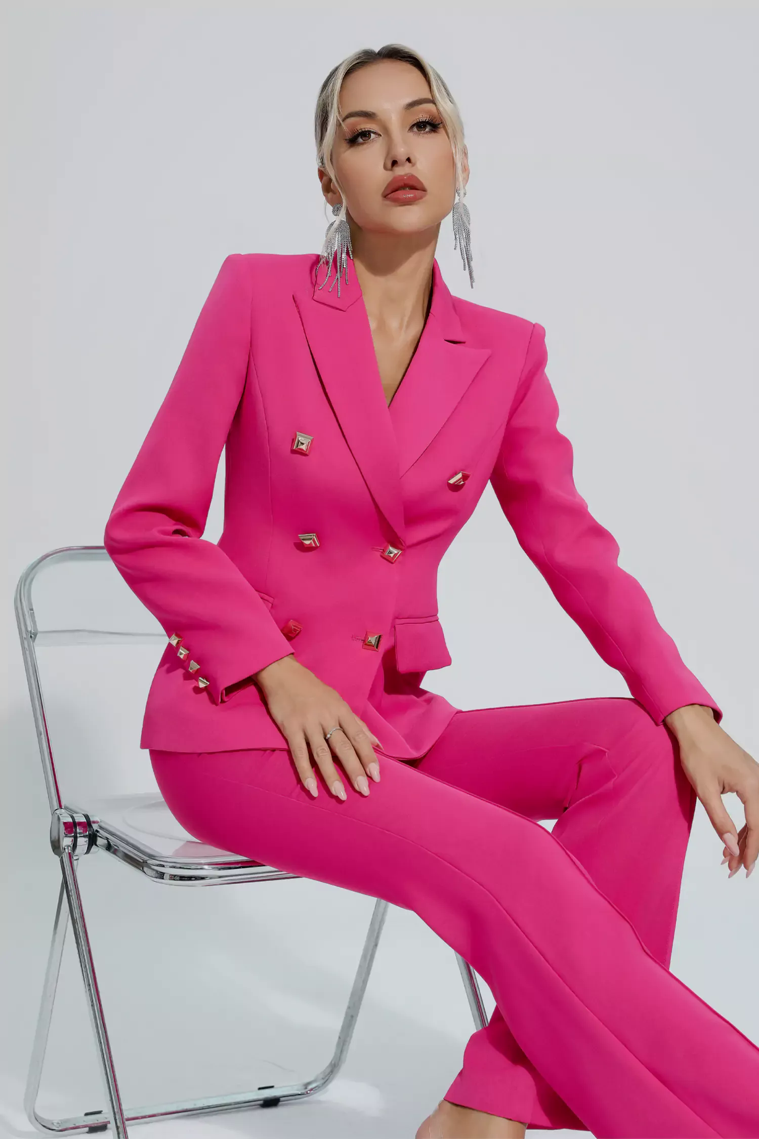Savanna Rose Red Blazer Set Savanna Rose Red Blazer Set