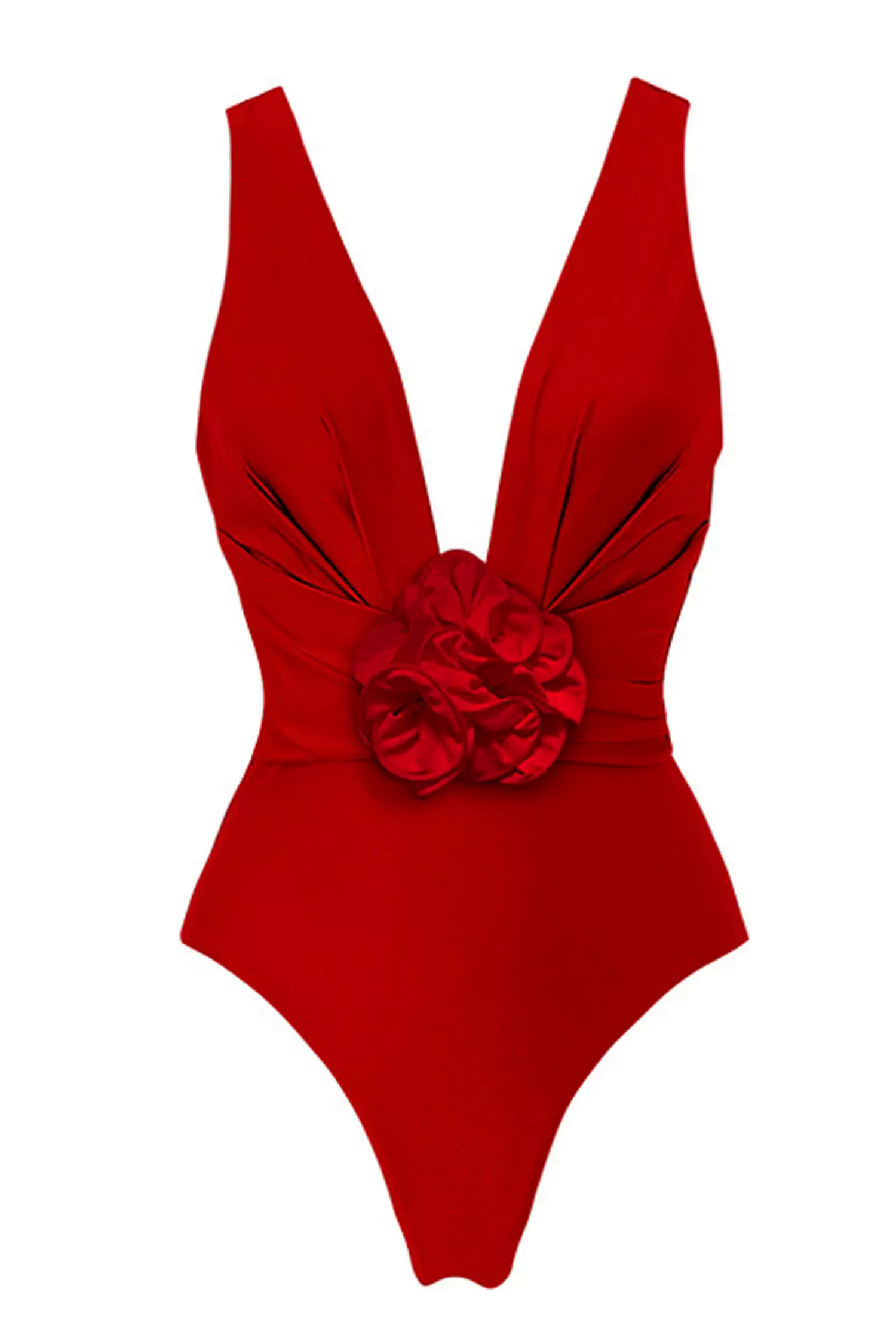 Mazikeen Red Rose V-neck One Piece Swimwear Mazikeen Red Rose V-neck One Piece Swimwear