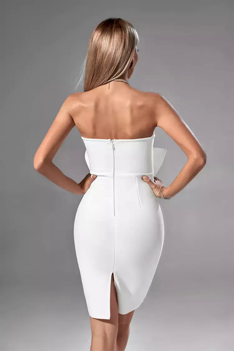 Brooke White Bow Dress Brooke White Bow Dress