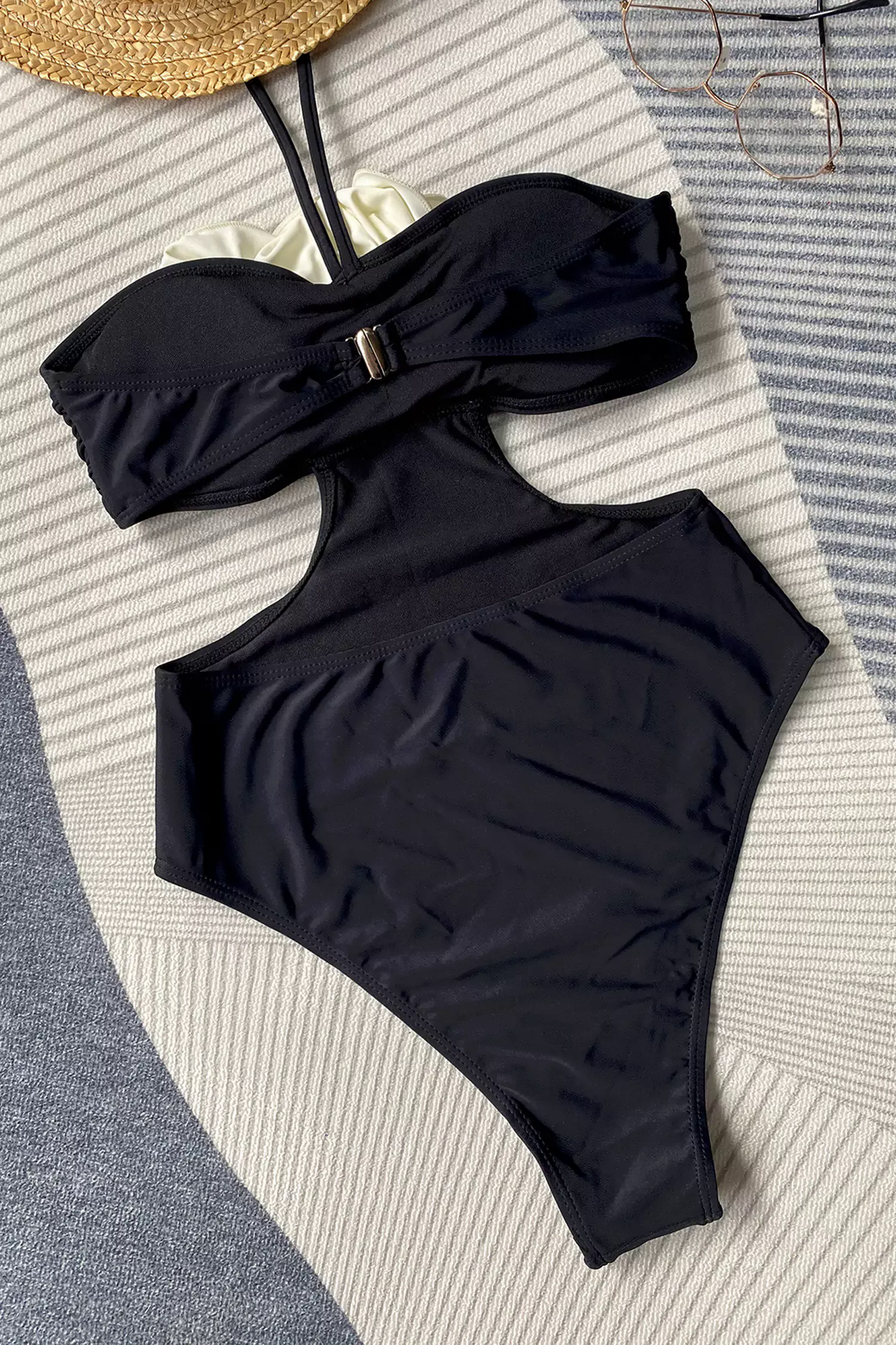 Nancy Black Roses Halter Swimwear Nancy Black Roses Halter Swimwear