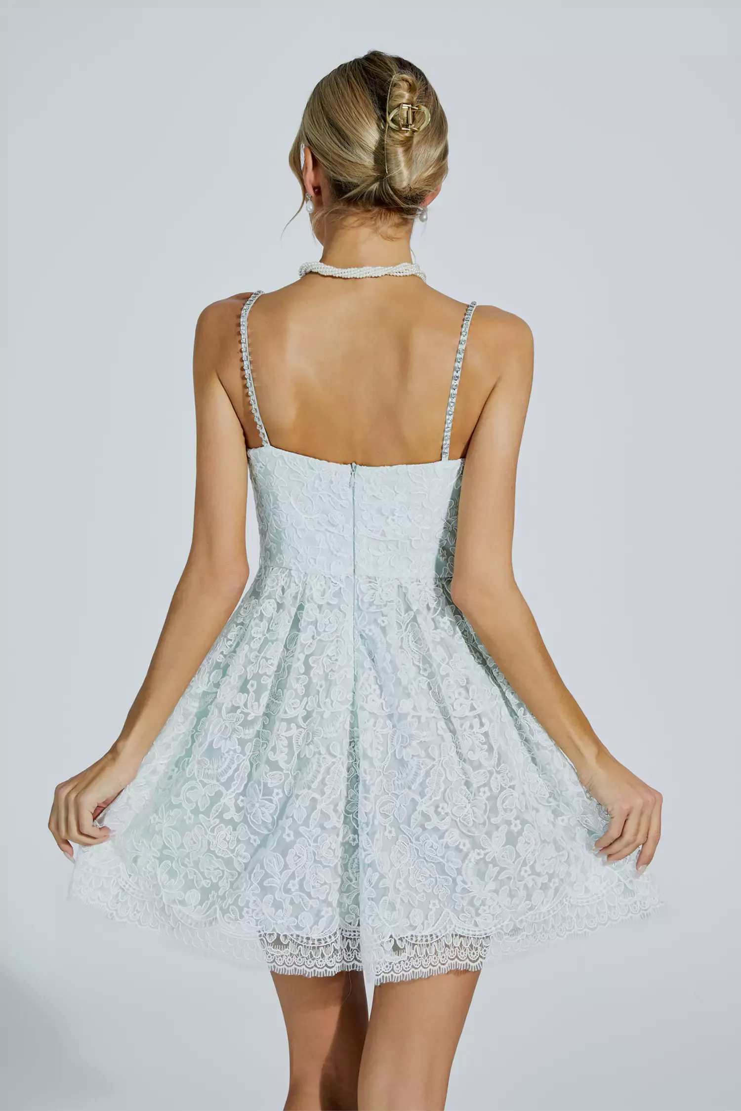 Ellison Green Lace Mini Dress Ellison Green Lace Mini Dress