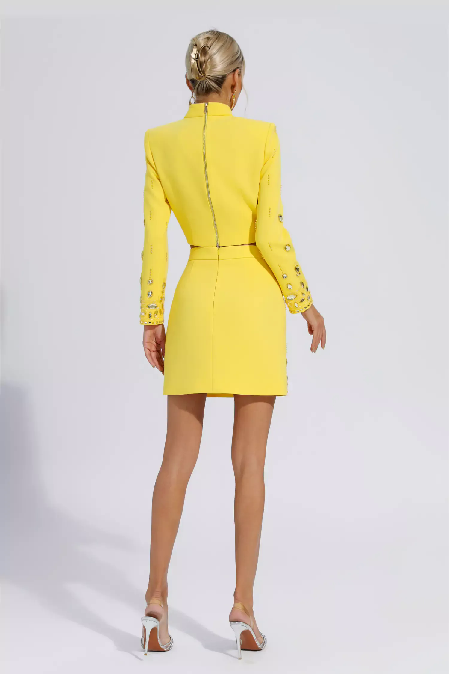 Cecelia Yellow Crystal Embellished Set Cecelia Yellow Crystal Embellished Set