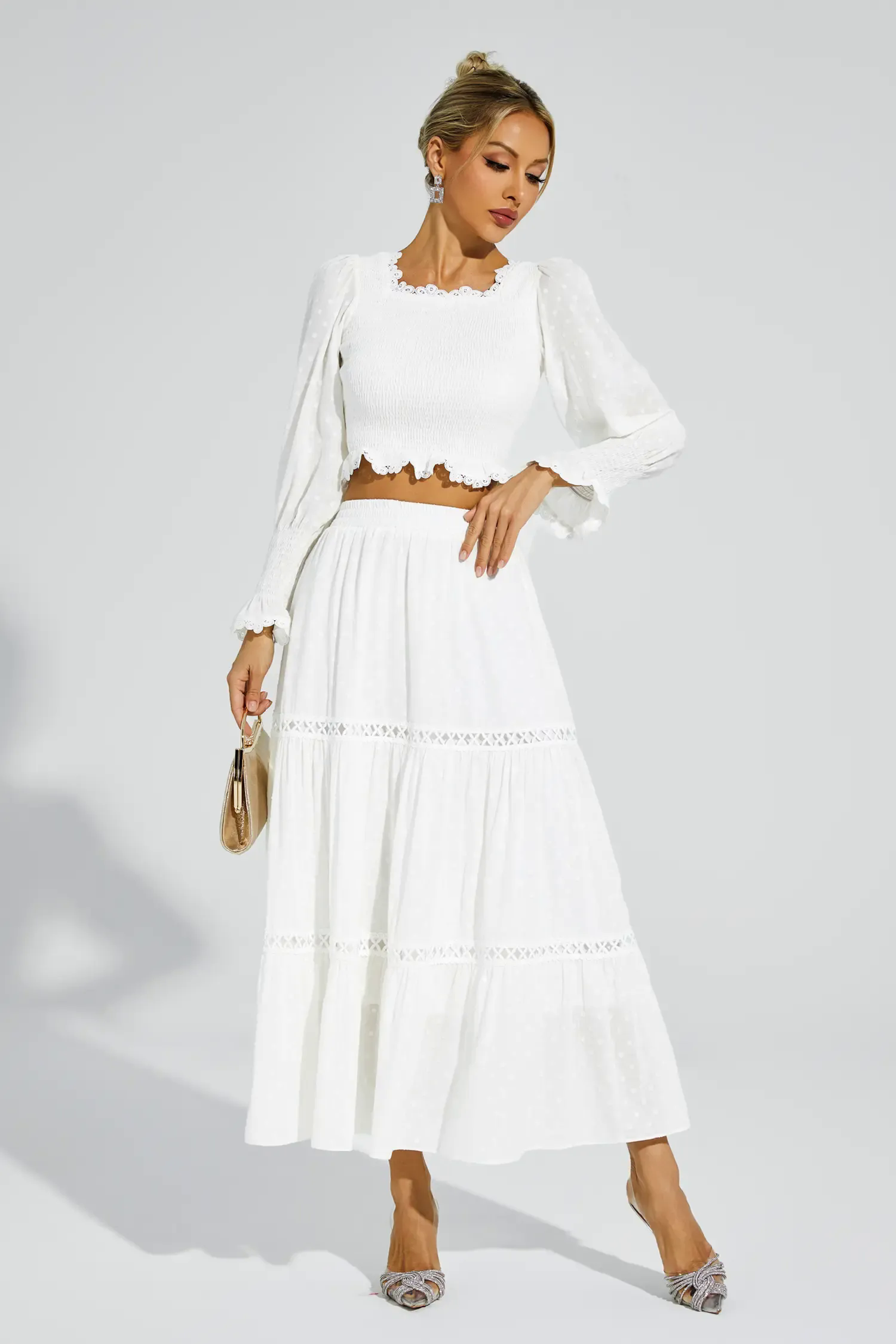 Jonas White Polka Dot Set