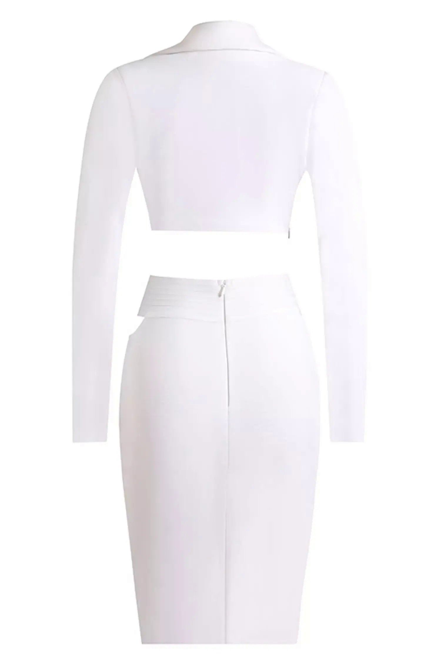 Gracelynn White OL Blazer Set Gracelynn White OL Blazer Set