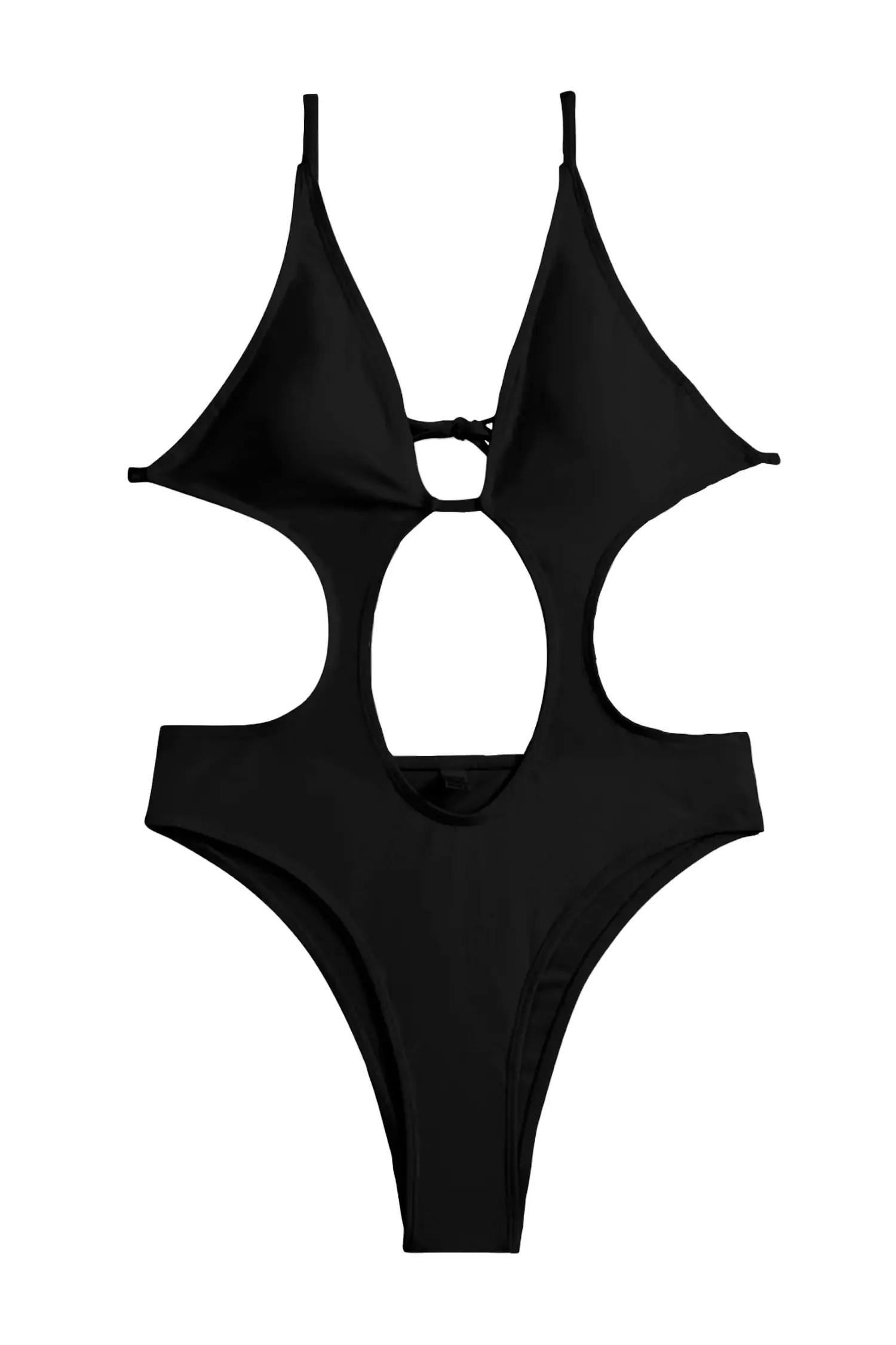 Lilianna Black Circle Cut Out Swimwear Lilianna Black Circle Cut Out Swimwear