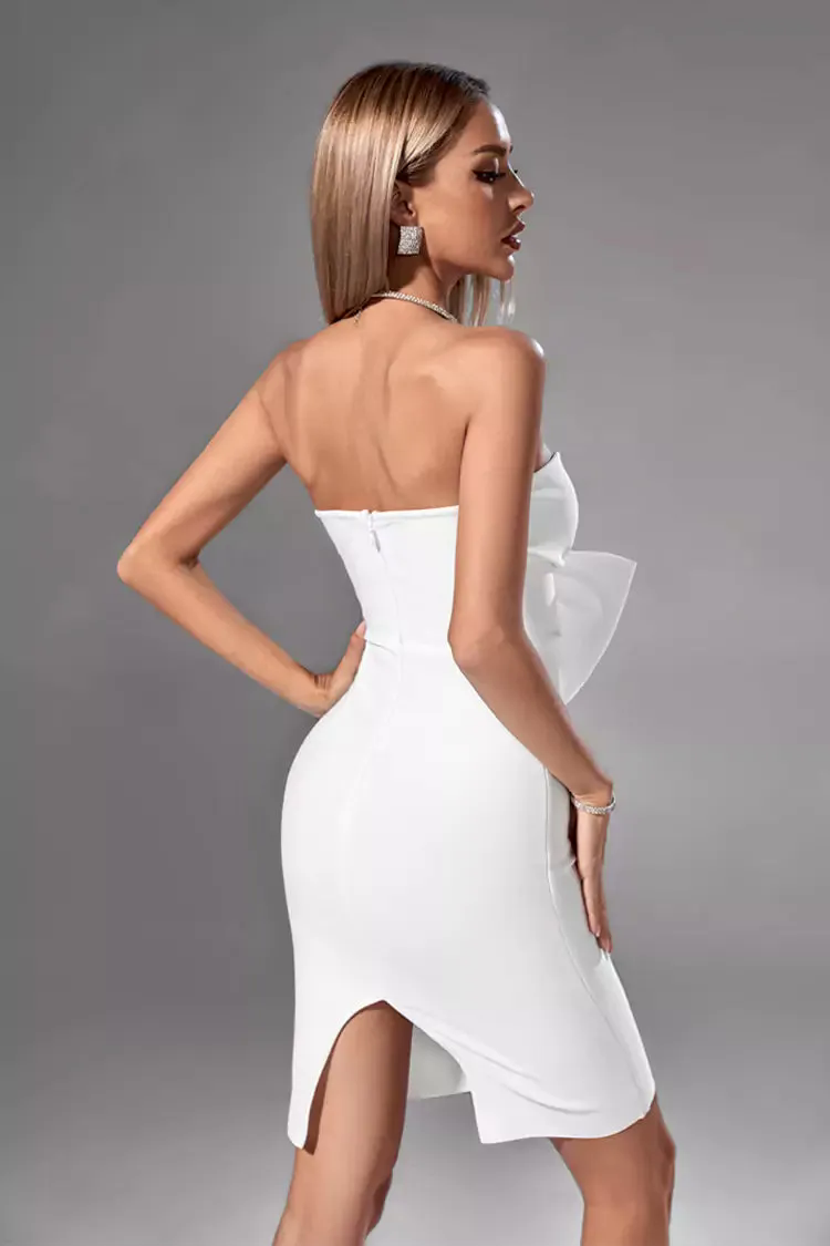 Brooke White Bow Dress Brooke White Bow Dress