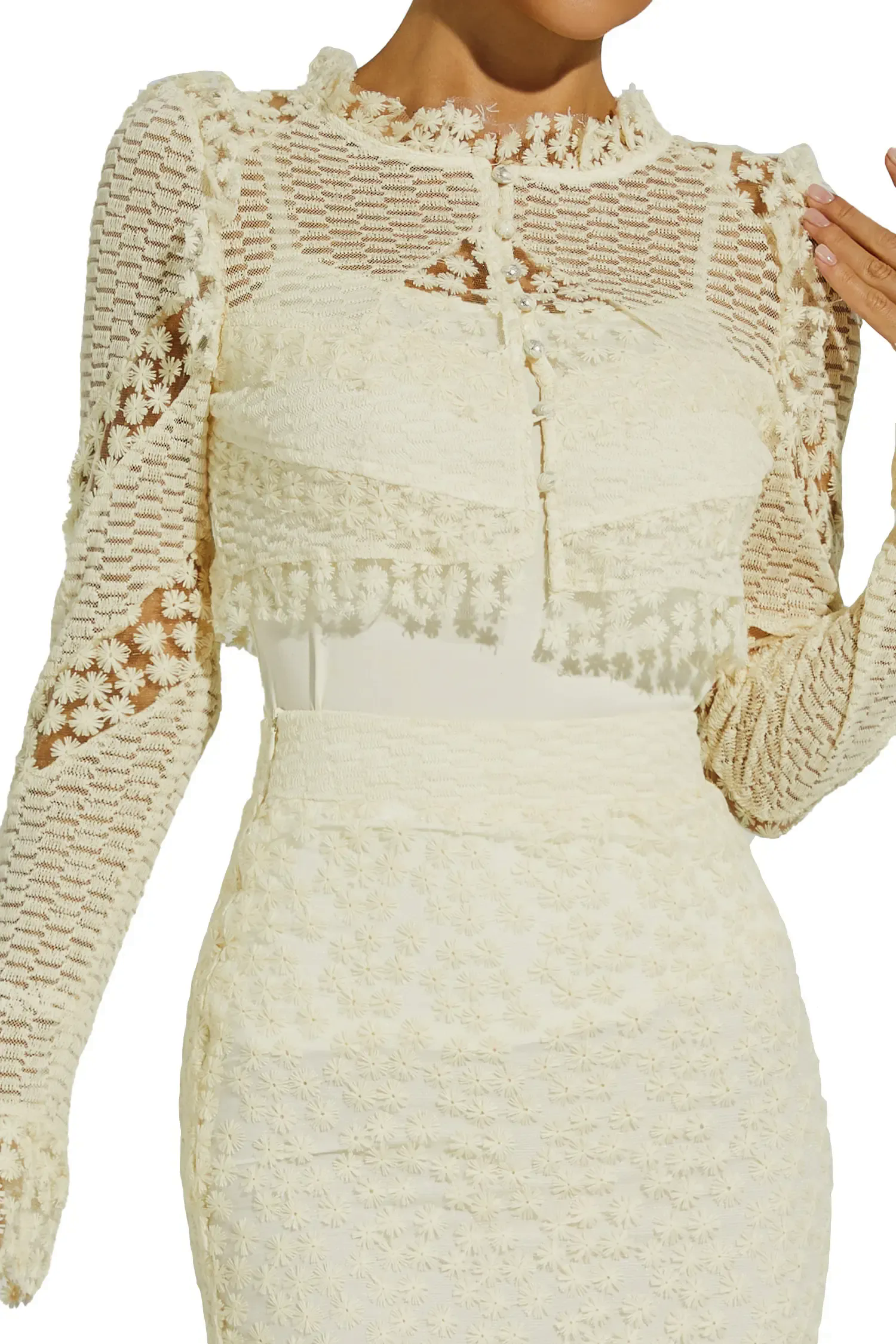 Vita Beige Lace Trumpet Set