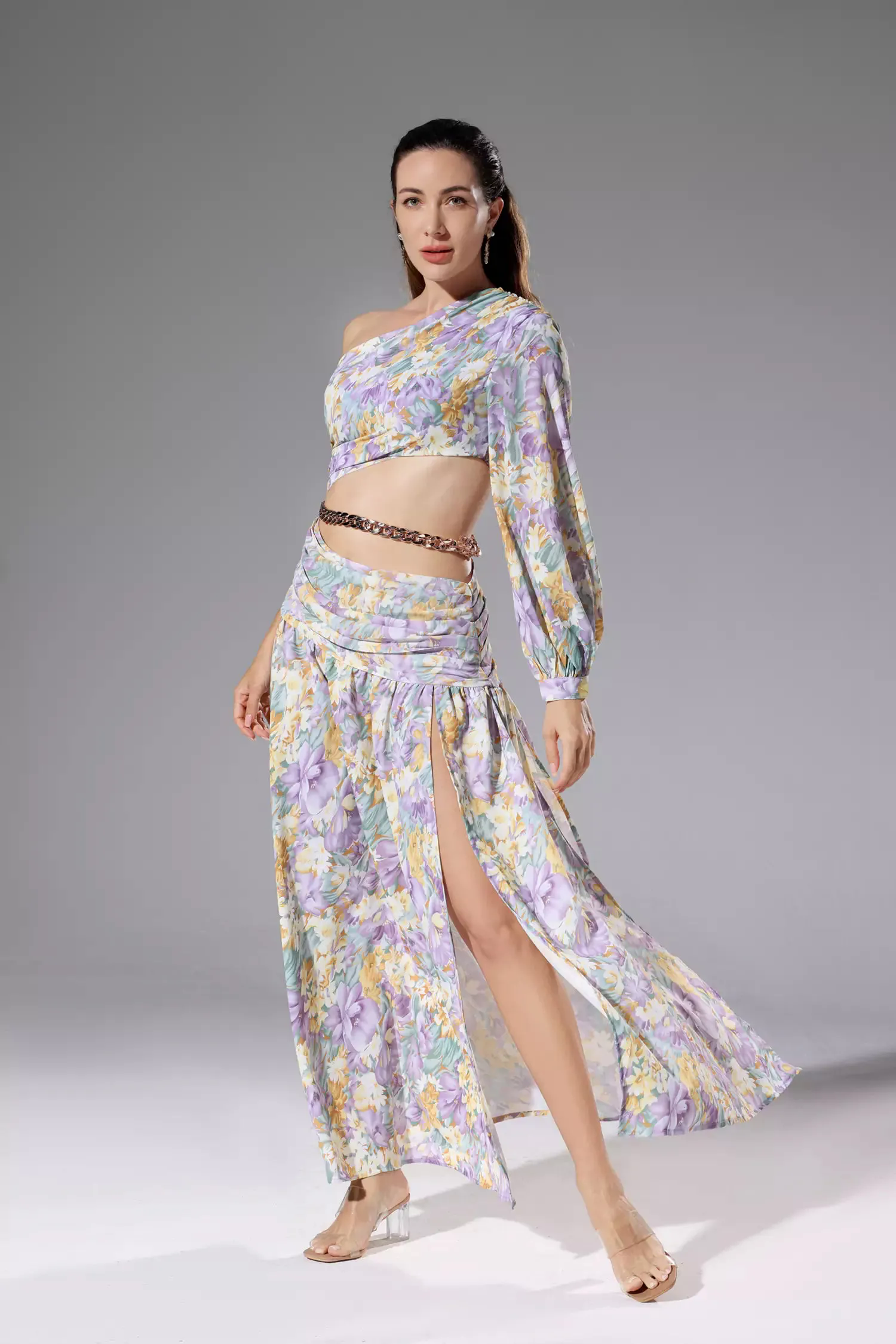Madilyn Purple Floral Dress