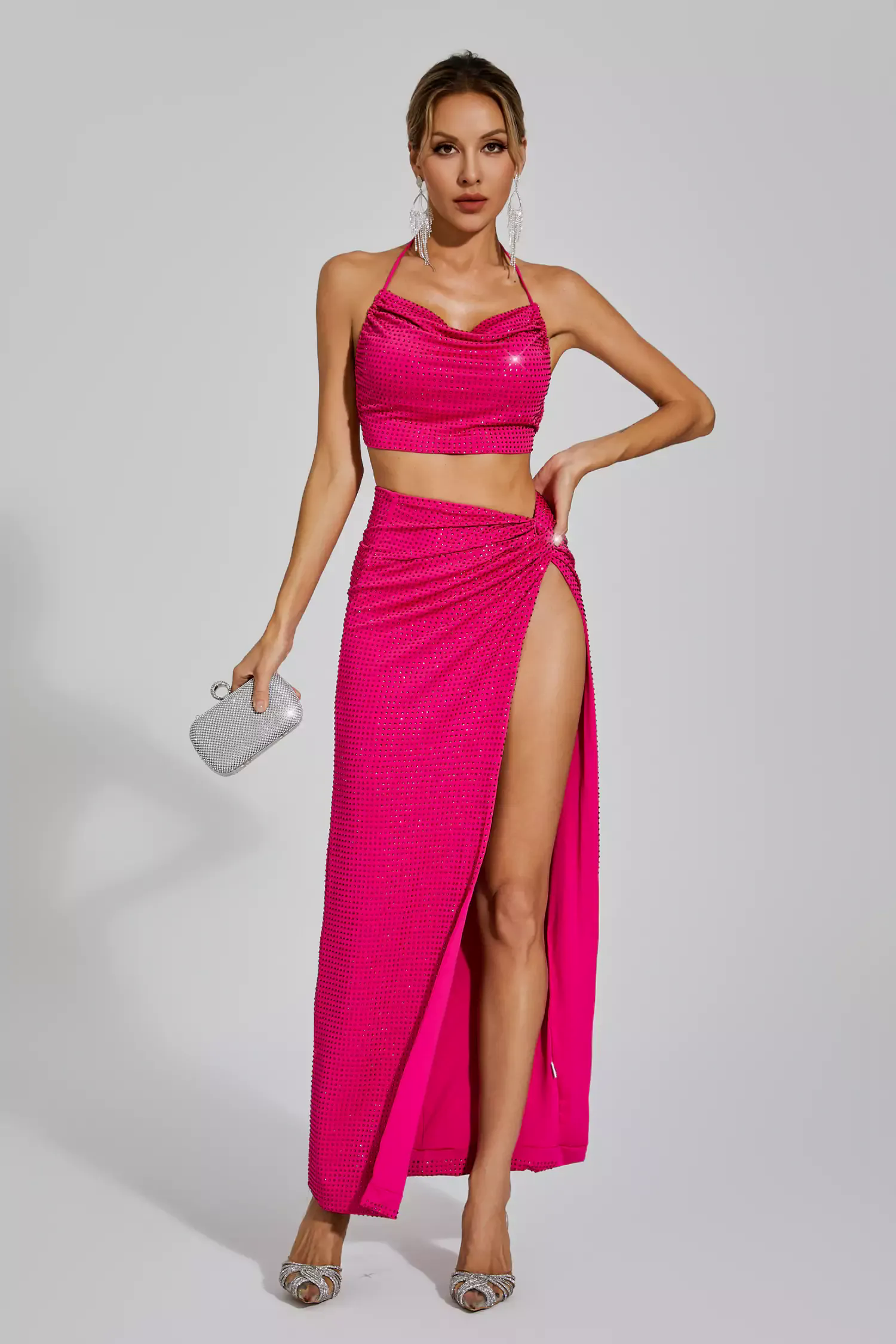 Potter Rose Red Halter Top Set Potter Rose Red Halter Top Set