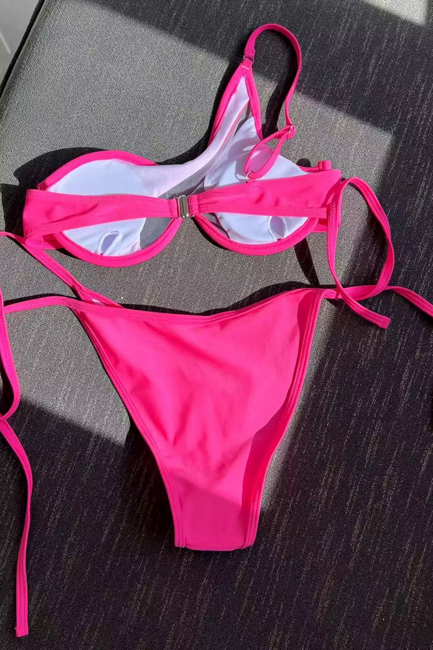 Maia Pink Cutout Straps Bikini Maia Pink Cutout Straps Bikini
