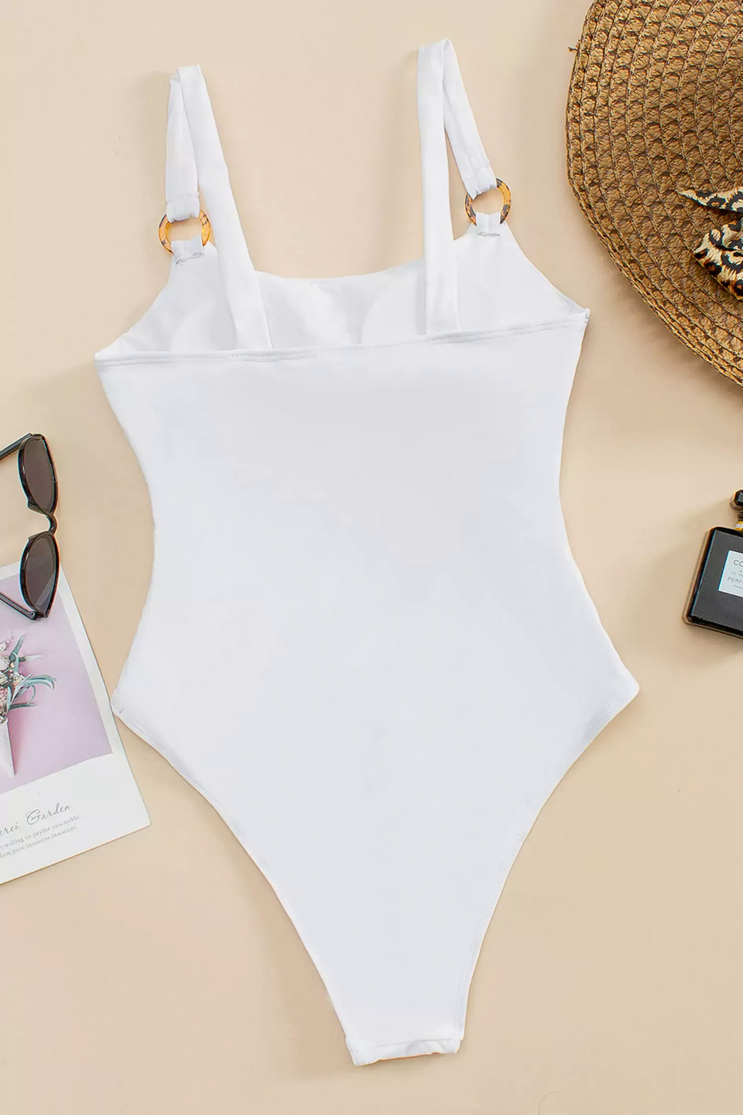 Nayla White Cut Out One Piece Swimwear Nayla White Cut Out One Piece Swimwear