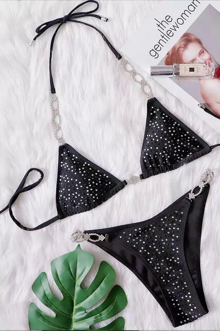 Hayden Black Diamante Bikini Hayden Black Diamante Bikini