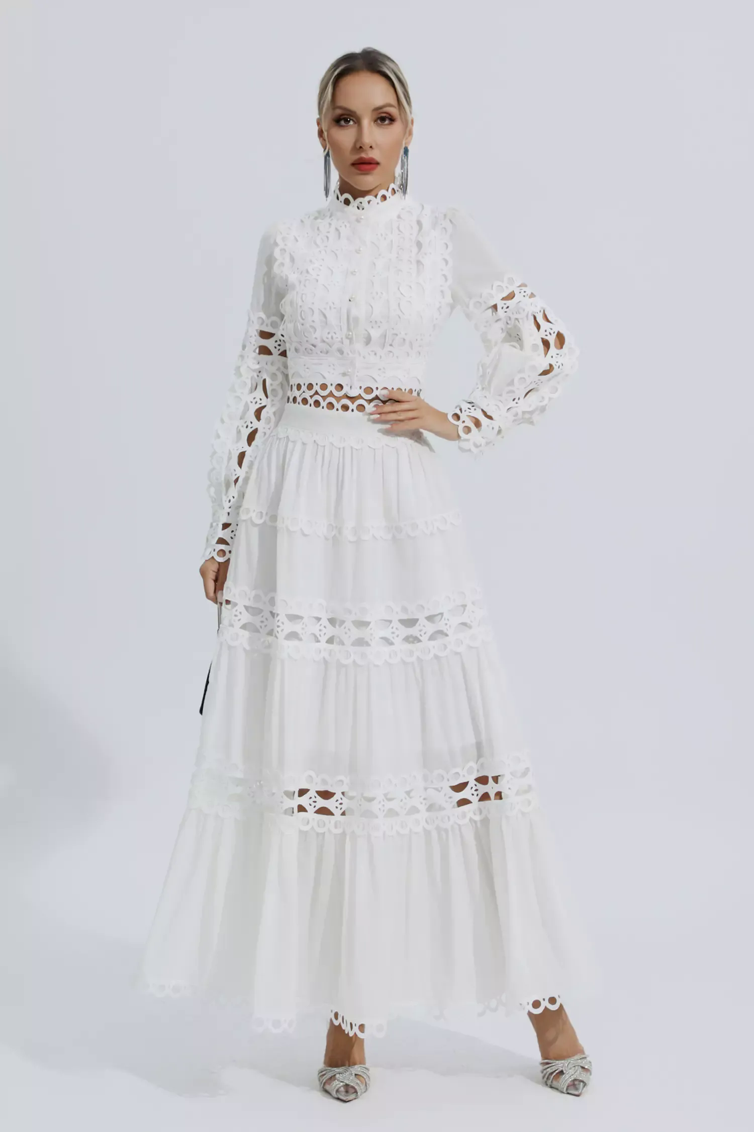 Bonnie White Lace Hollow Set Bonnie White Lace Hollow Set